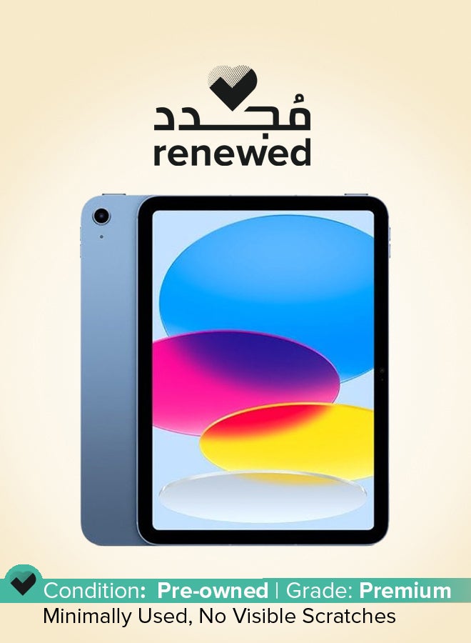 Apple Renewed - iPad 2022 (10th Gen) 10.9-Inch 64GB WiFi Blue - International Version - Image 1