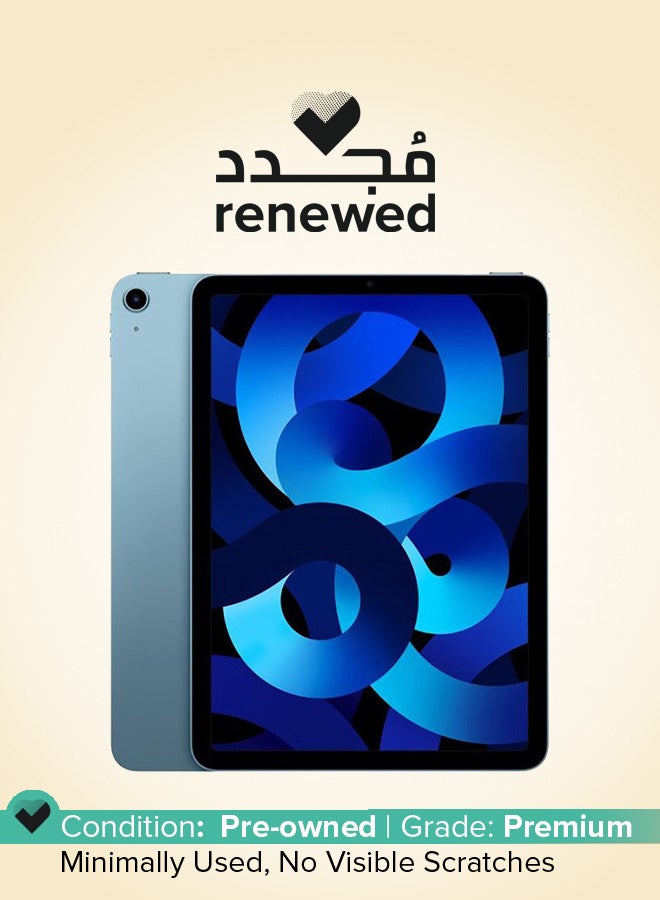 Apple Renewed - iPad Air 2022 (5th Gen) 10.9-Inch 64GB Wi-Fi Blue - International Version - Image 1