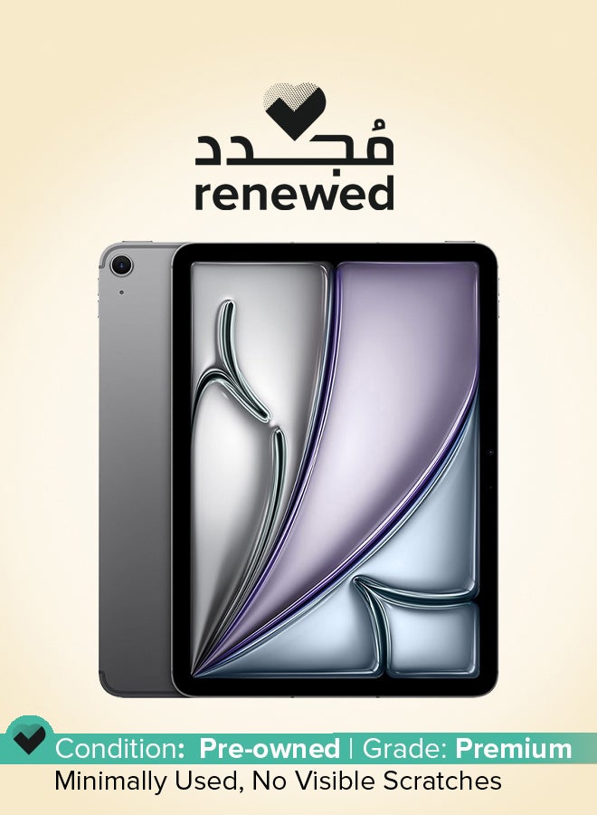 Apple Renewed - iPad Air 2024 (6th Gen) M2 13-Inch 128GB Space Grey 5G - International Version - Image 1