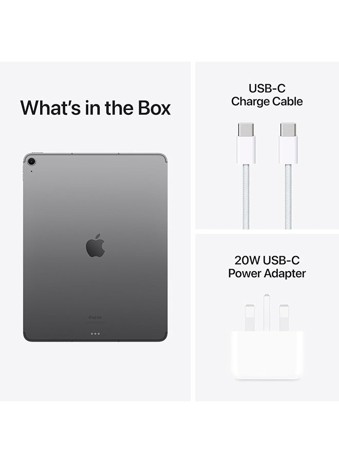 Apple Renewed - iPad Air 2024 (6th Gen) M2 13-Inch 128GB Space Grey 5G - International Version - Image 2