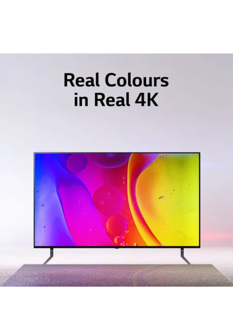 إل جي 65-inch Nanocell 4k Smart Tv Nano75 Webos 22 Α5 Gen5 Ai Processor 4k Hdr10 Pro Ai Sound Pro Thinq Ai 2022 Model 65nano75sqa Black 65NANO75SQA Black  - Image 5