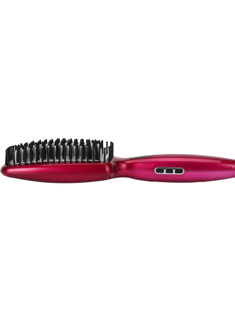 Digital Hair Straightener Brush 50W OMH4103, LCD Display, Smooth and Easy To Use Design, Ceramic Coated Plate, 60 minutes Auto Shut Off