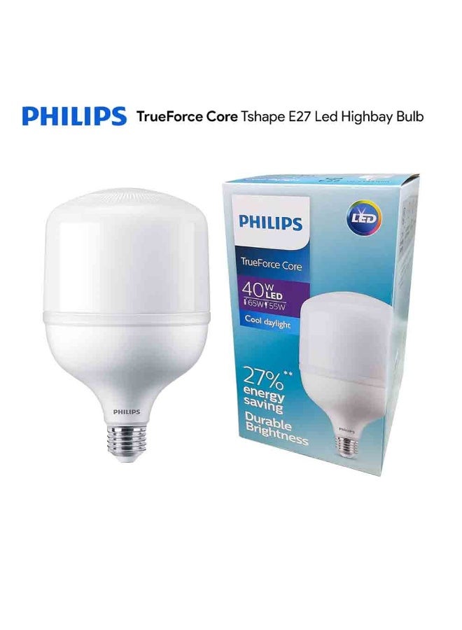 فيليبس TFORCE Core HB 40W E27 865 GN3 LED Industrial and Retail Blub Cool Daylight 10.5 x 10.5 x 22.5cm  - Image 3
