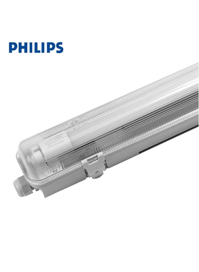 Philips T8 Bare Back Plate WT069C DE 2 x TLED 1200mm White 12.00 x 8.0 x 8.5cm  - Image 1