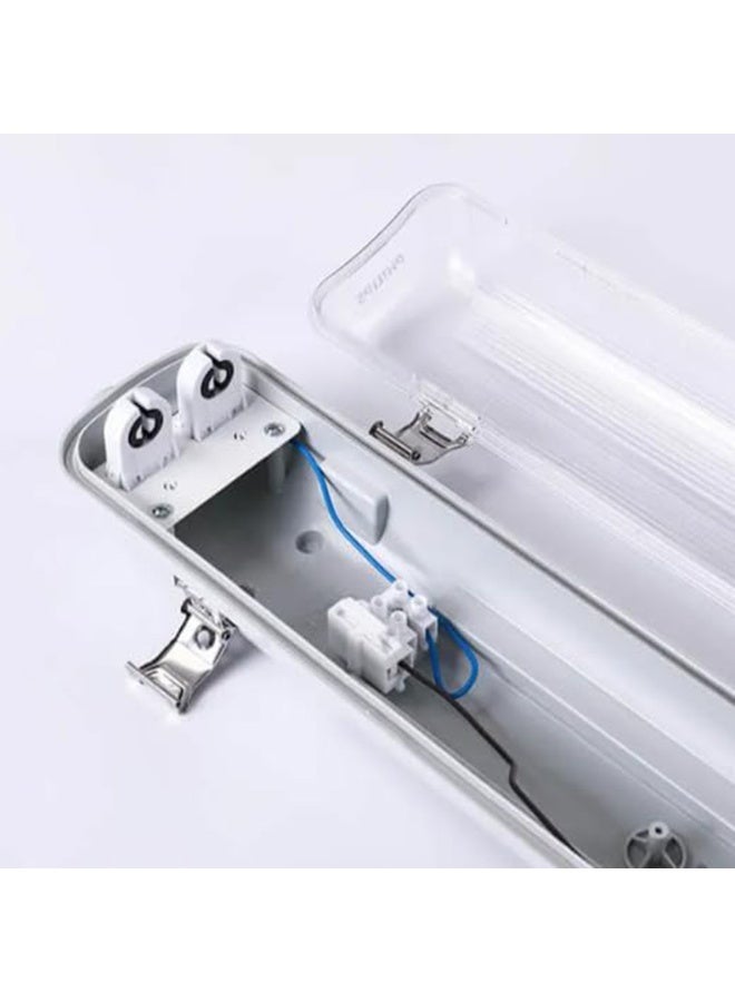 Philips T8 Bare Back Plate WT069C DE 2 x TLED 1200mm White 12.00 x 8.0 x 8.5cm  - Image 4