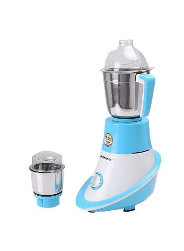 أولسنمارك OMSB2218 600W 2-in-1 Mixer Grinder - Multifunctional Grinder with Stainless Steel Jars & Blades 600 W OMSB2218 White/Blue  - Image 1