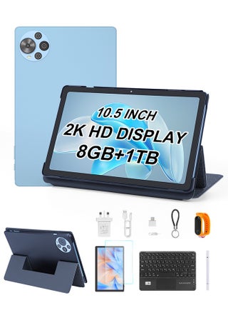 C Idea Tablet 10.5 Inch , WIFI Android Tablet Pc with SIM, 2K Screen Educational Tablet with keyboard and Mouse CM10500 Plus Blue - pnsku/N70183962V/45/_/1749293409/76f9c175-3f1e-4940-8060-6b1b806ba0d1