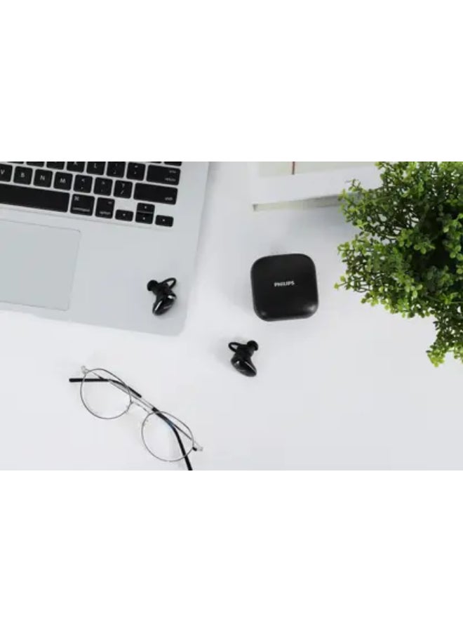 Philips Renewed - Audio TAT4205 Truly Wireless Bluetooth In Ear Earbuds with Mic black - Image 3