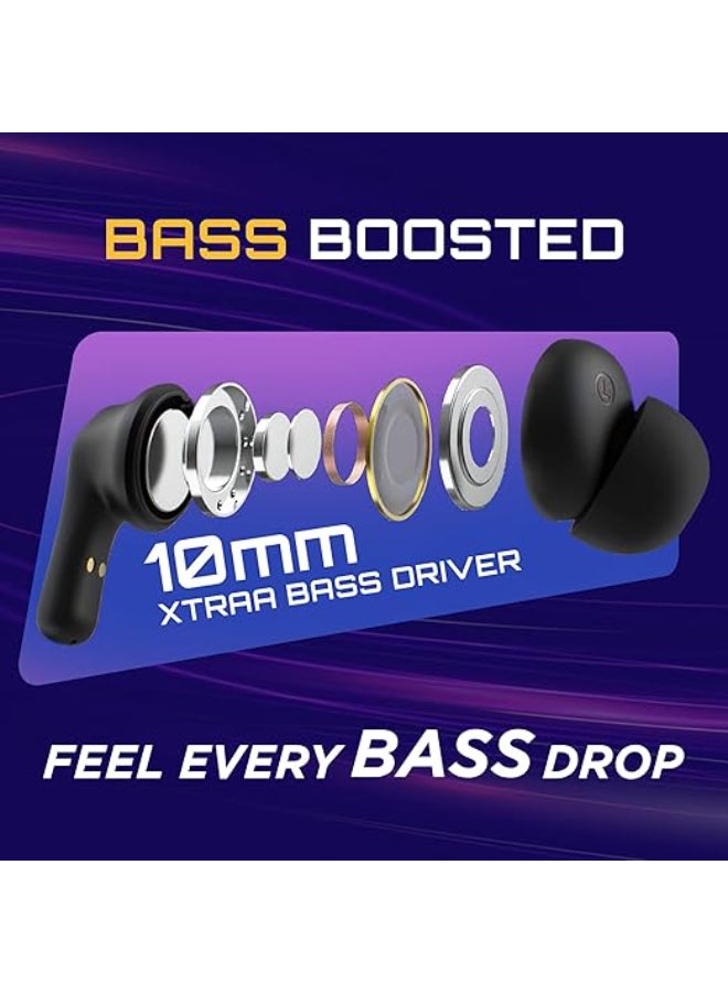 fastrack Renewed - Fpods FZ100 TWS in-Ear Earbuds - Black  - Image 3