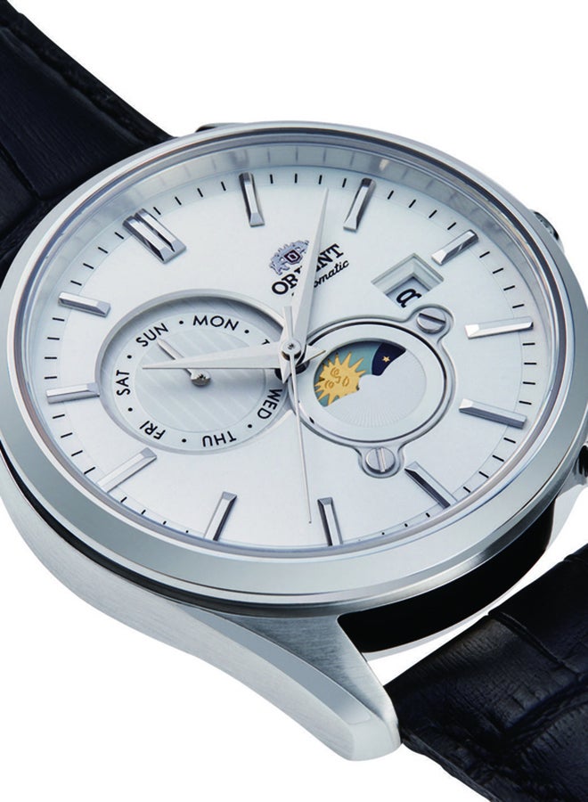 ORIENT Men's Mechanical Contemporary Men's Watch RA-AK0310S, Sun & Moon, White Dial 41.5mm 50M WR  - Image 2