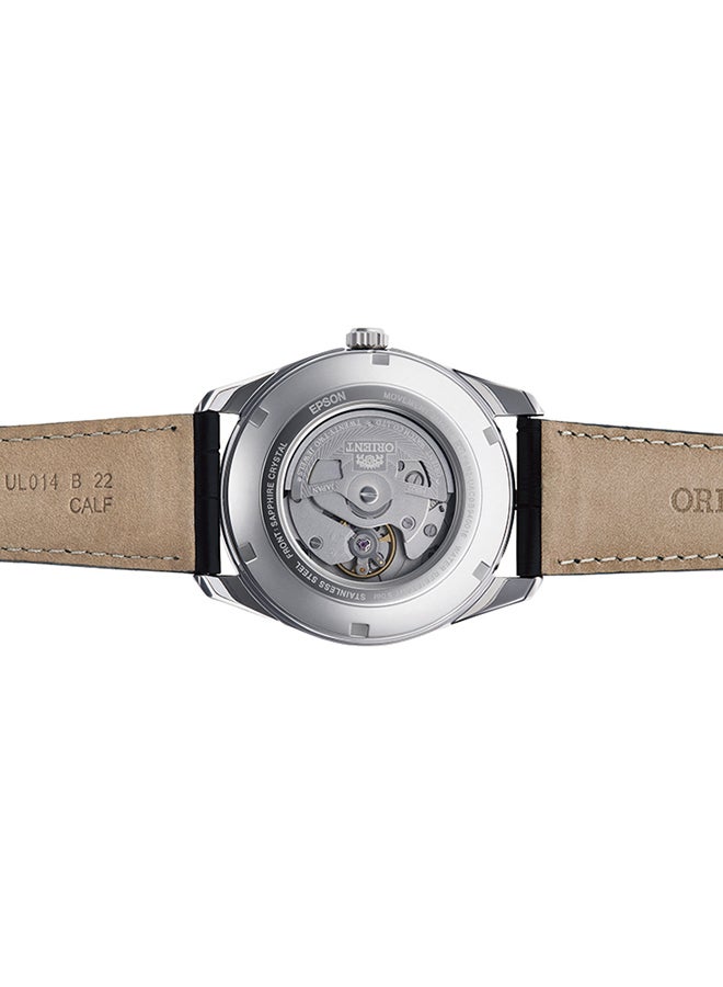 ORIENT Men's Mechanical Contemporary Men's Watch RA-AK0310S, Sun & Moon, White Dial 41.5mm 50M WR  - Image 4