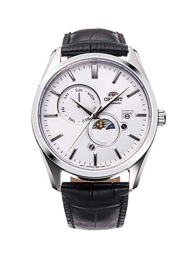 ORIENT Men's Mechanical Contemporary Men's Watch RA-AK0310S, Sun & Moon, White Dial 41.5mm 50M WR  - Image 1