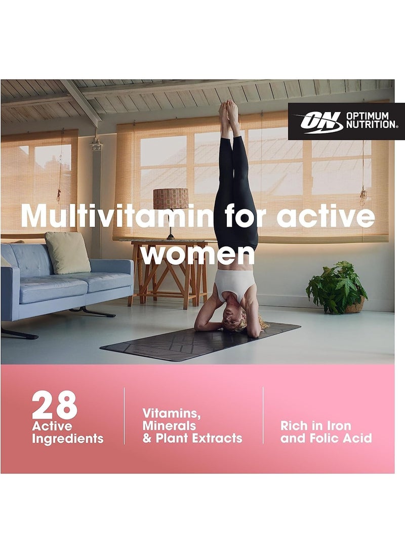 أوبتيموم نيوتريشن أوبتي-ويمن فيتامينات متعددة يومية للنساء، مكمل دعم المناعة مع الحديد، 30 يومًا، 60 حبة - Image 2