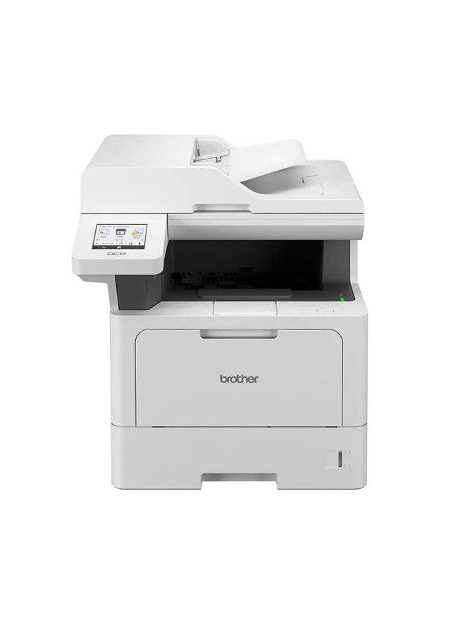 brother DCP-L5510DN 3-in-1 Network Mono Laser Printer |LED Printer| Auto 2-sided Print | 50 Sheets ADF | 8.9cm Touchscreen | Print,Scan,Copy | WiFi Network And USB - White  - Image 1