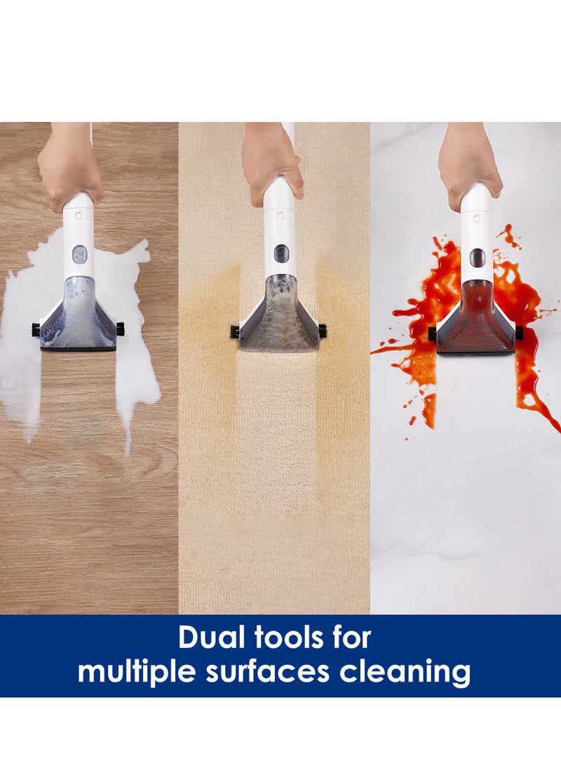 Tineco Carpet One spot Cleaner Smart Cordless, Self Cleaning and Lightweight, Quiet Operation, LED Screen, iLoop Smart Sensor Technology, Up to 25 Mins Cordless Runtime 300 W SC050900SA White - Image 3