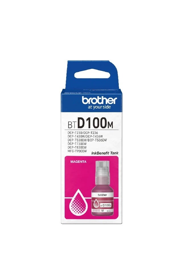 Brother Genuine BTD100M Magenta Ink bottle – 48.8ml Magenta - Image 2