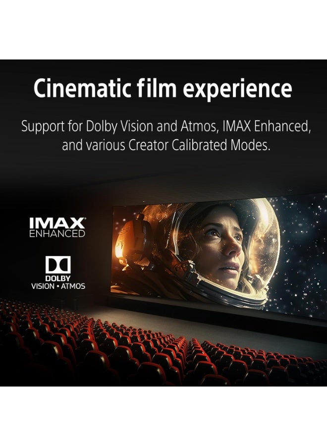 55 Inch BRAVIA 8 OLED 4K HDR Google TV (2024 Model) with XR Triluminos Pro, Dolby Vision & Atmos, IMAX Enhanced, XR OLED Motion, HDMI 2.1, Acoustic Surface Audio+, Chromecast, AirPlay – Smart TV K-55XR80 Black
