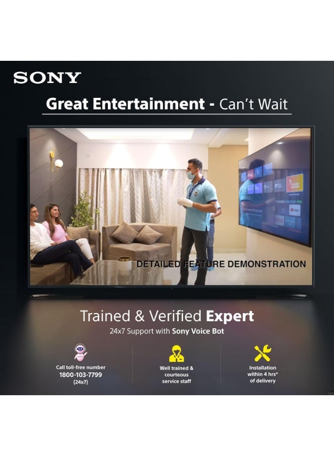55 Inch BRAVIA 8 OLED 4K HDR Google TV (2024 Model) with XR Triluminos Pro, Dolby Vision & Atmos, IMAX Enhanced, XR OLED Motion, HDMI 2.1, Acoustic Surface Audio+, Chromecast, AirPlay – Smart TV K-55XR80 Black