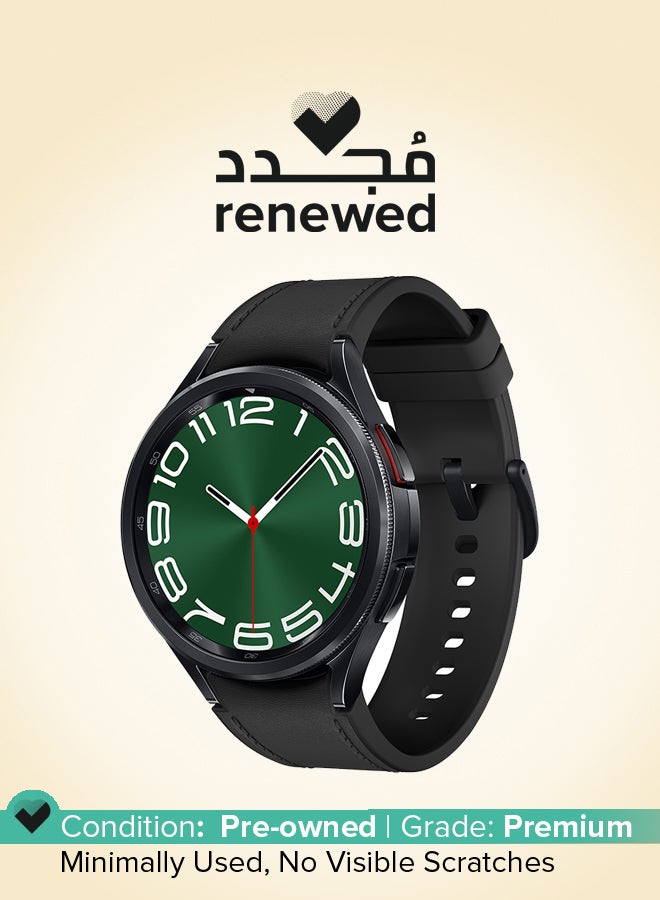 Samsung Renewed - Galaxy Watch 6 Classic 47 Mm GPS Smartwatch Graphite/Black - Image 1