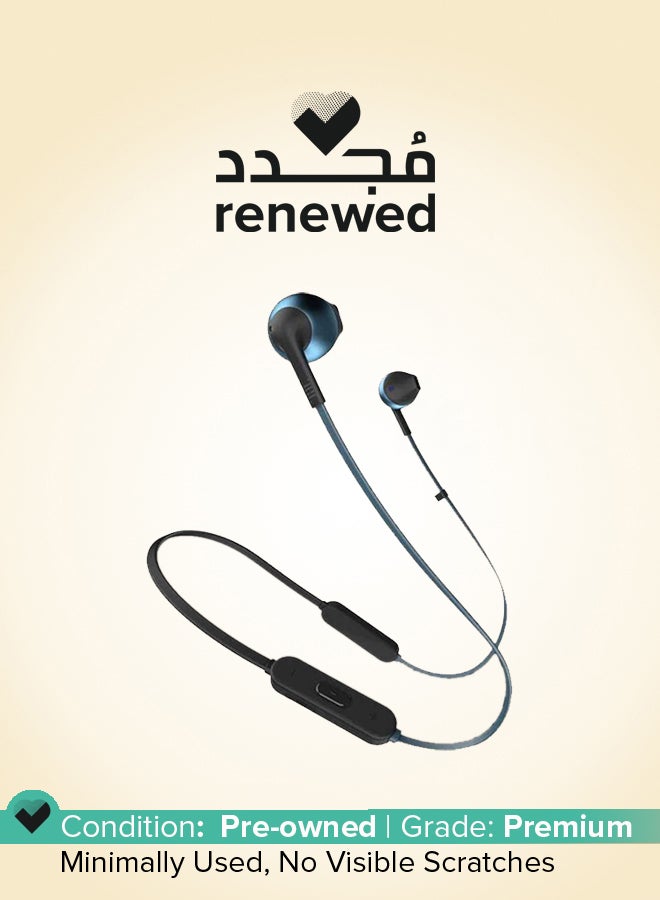 JBL Renewed - Tune 205BT Bluetooth In-Ear Earphones With Mic Blue/Black - Image 1