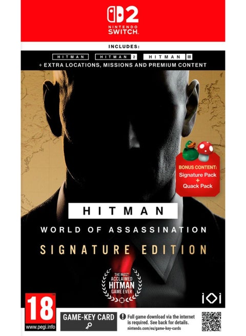 Hitman World of Assassination Signature Edition Switch 2 ( Game Key Card) - Nintendo Switch