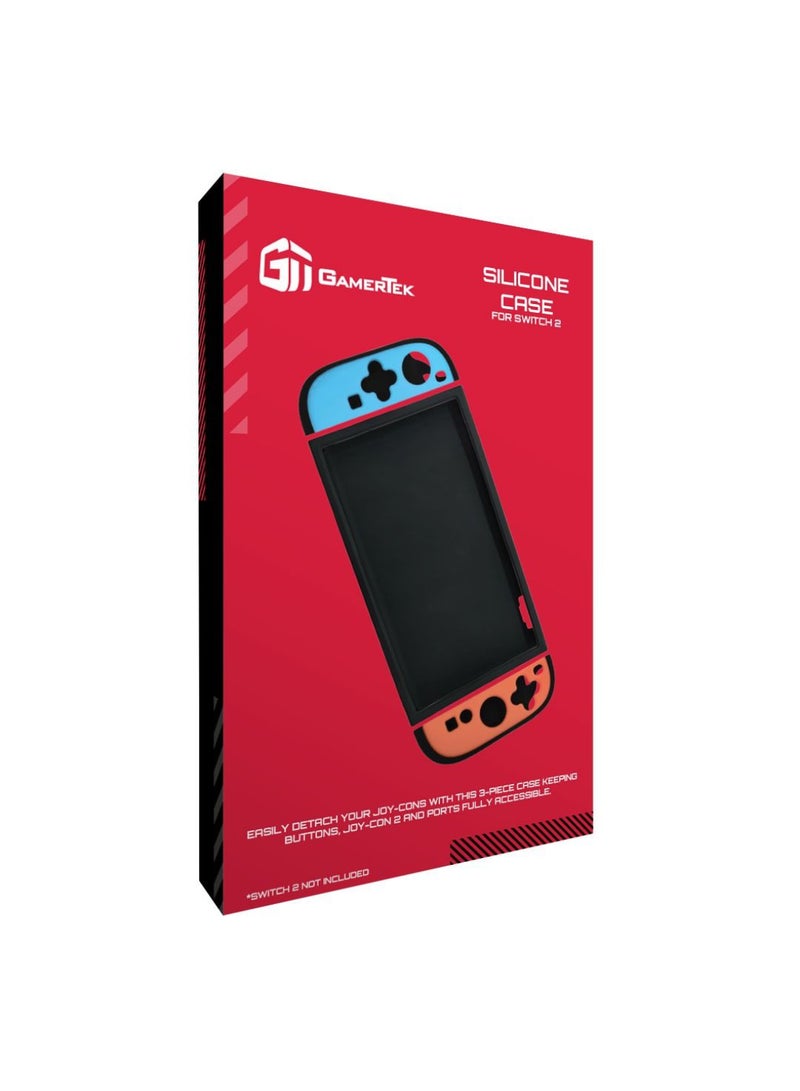Gamertek Silicone Protective Case For Nintendo Switch 2 - Blue & Red Edition  - Image 1