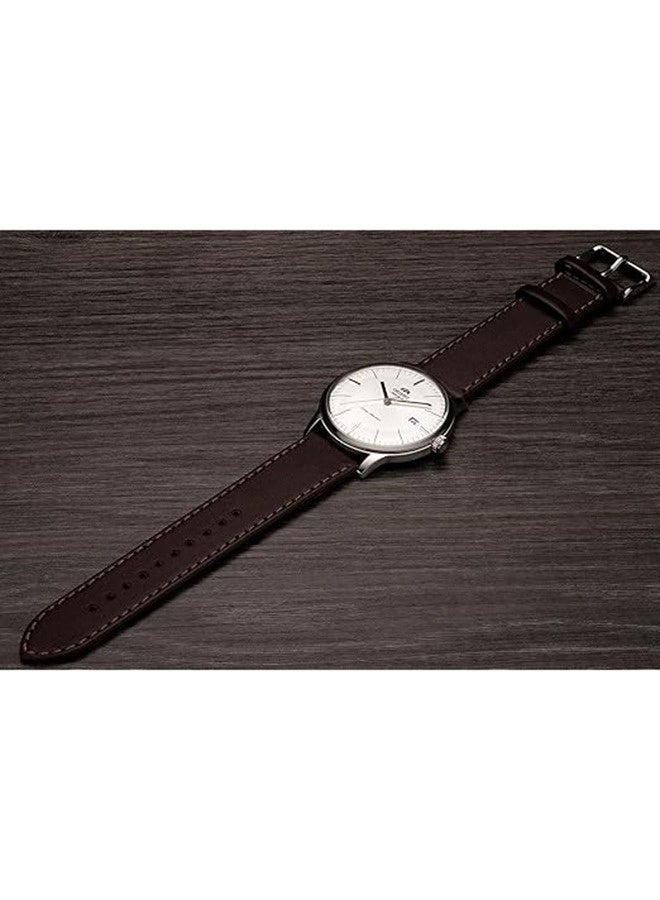 أورينت ساعة ميكانيكية كلاسيكية للرجال SAC0000EW0-B، قرص أبيض، 41 مم، مقاومة للماء حتى 30 متر - Image 4