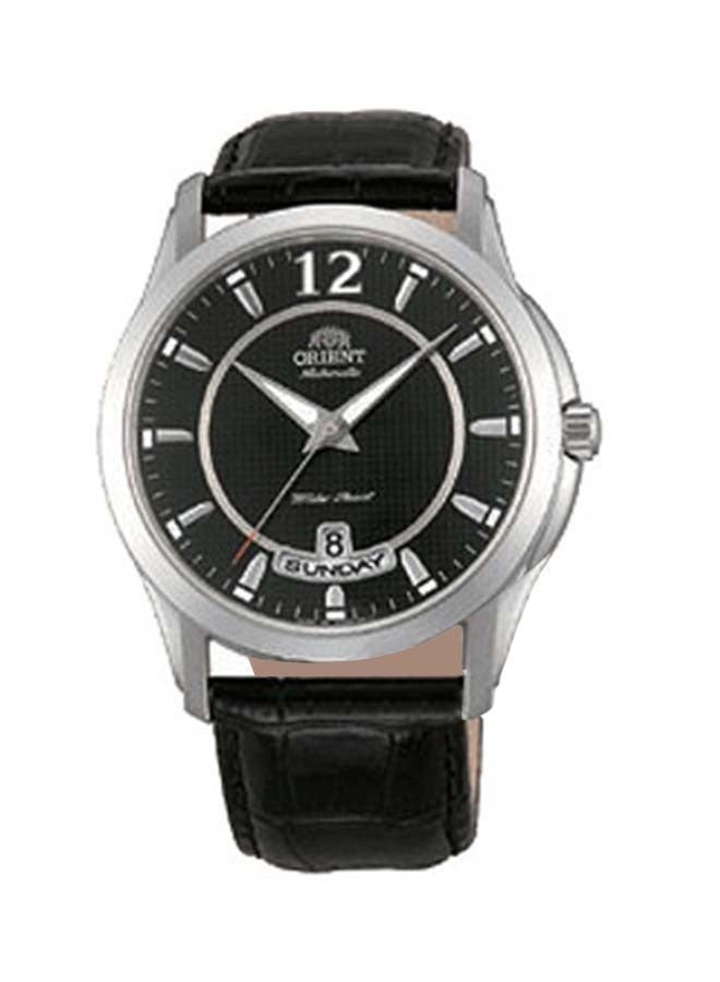 ORIENT Men's Analog Automatic Round Dial Wrist Watch With Leather Strap 41.6mm 