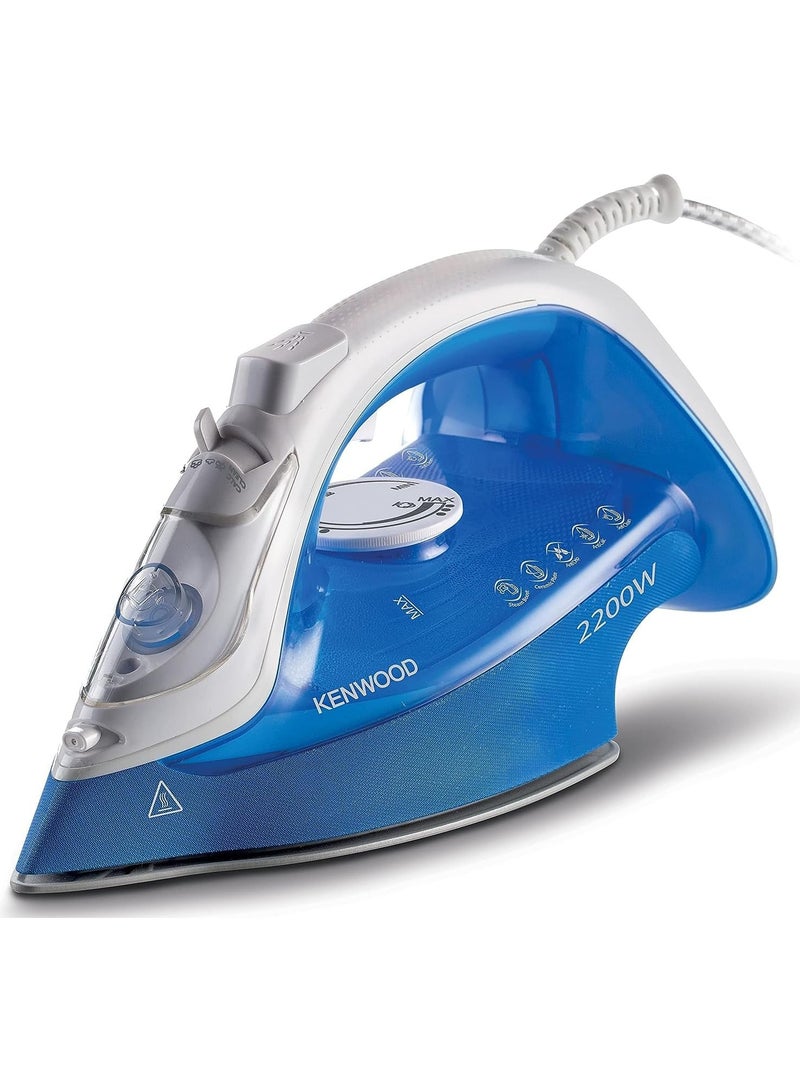 KENWOOD Steam Iron 2200W 300 ml 2200 W STP600.000WB Blue/White - Image 1