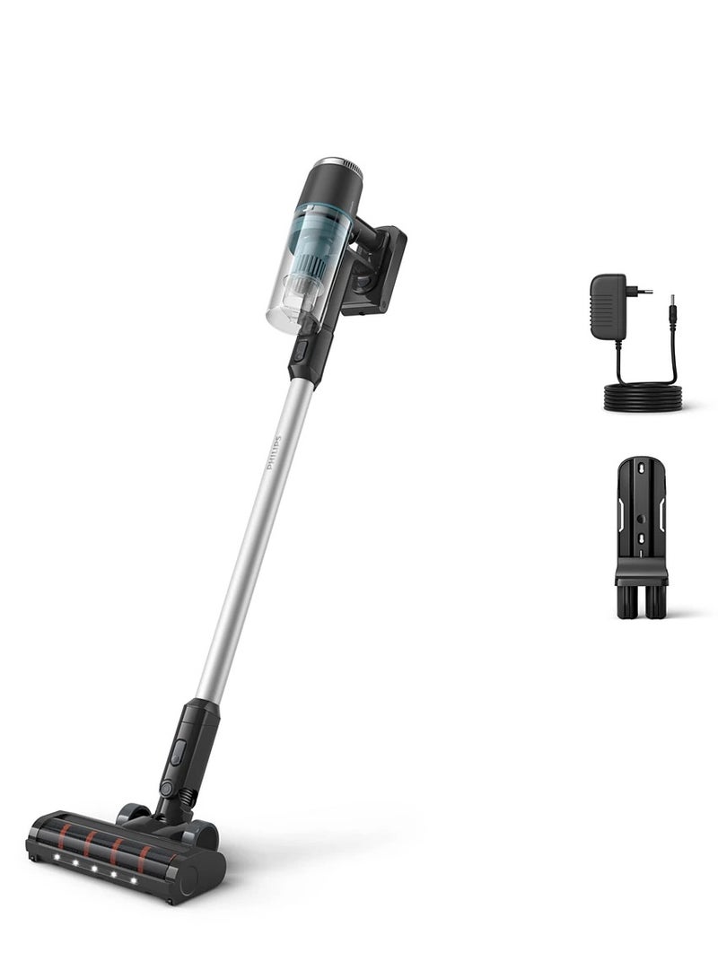 Philips 3000 Series Cordless Stick Vacuum Cleaner, LED Nozzle To Illuminate Tiny Dust Particles, Detachable 25.2 Volt, Turns Into Handheld Vacuum, Digital Motor 200 W XC3031/61 Black  - Image 1
