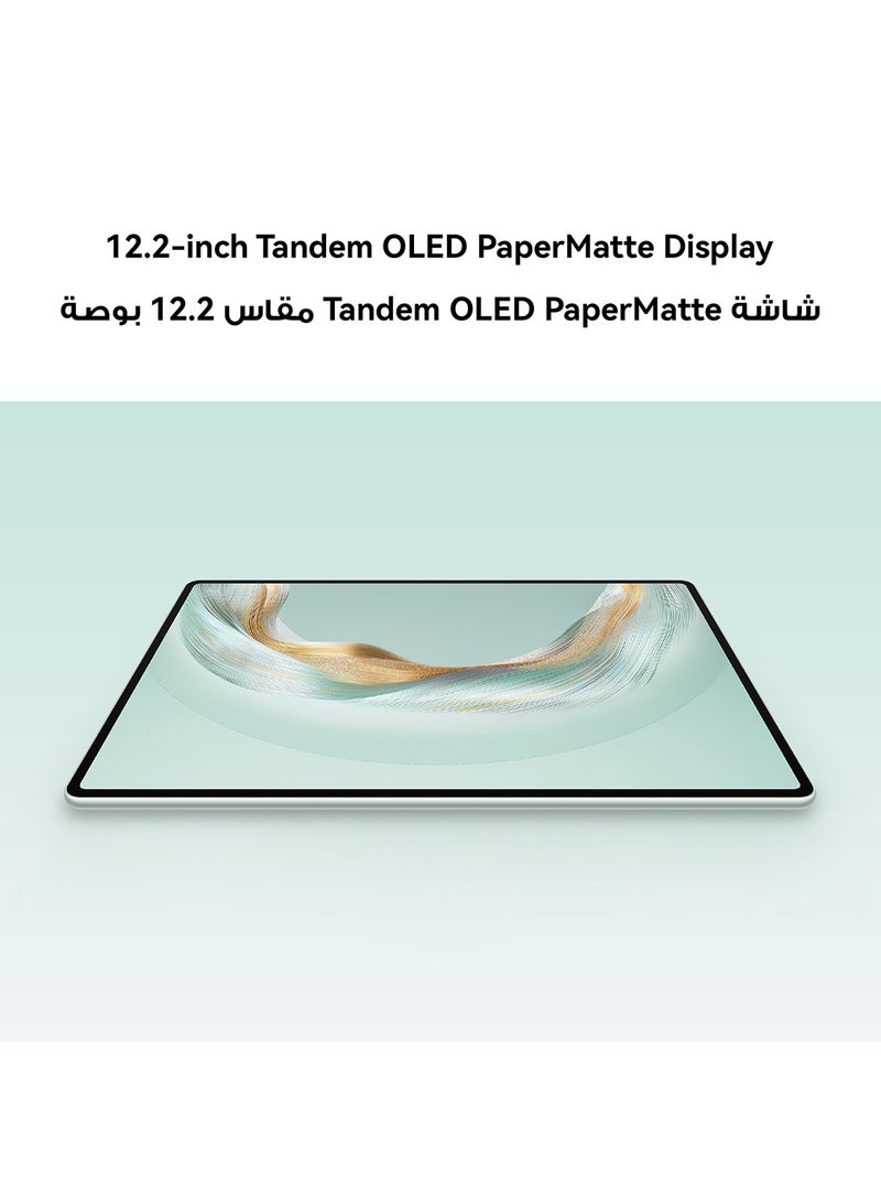 HUAWEI - MatePad Pro 12.2-Inch PaperMatte Tablet Green 12GB RAM 512GB WiFi Inbox with Keyboard+M-Pencil, Free Gifts, Noon Exclusive Extra 3 Months Warranty + Life time Free WPS Office Membership - Image 1