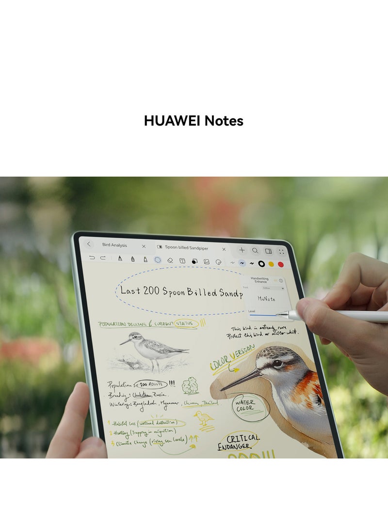 HUAWEI - MatePad Pro 12.2-Inch PaperMatte Tablet Green 12GB RAM 512GB WiFi Inbox with Keyboard+M-Pencil, Free Gifts, Noon Exclusive Extra 3 Months Warranty + Life time Free WPS Office Membership - Image 1