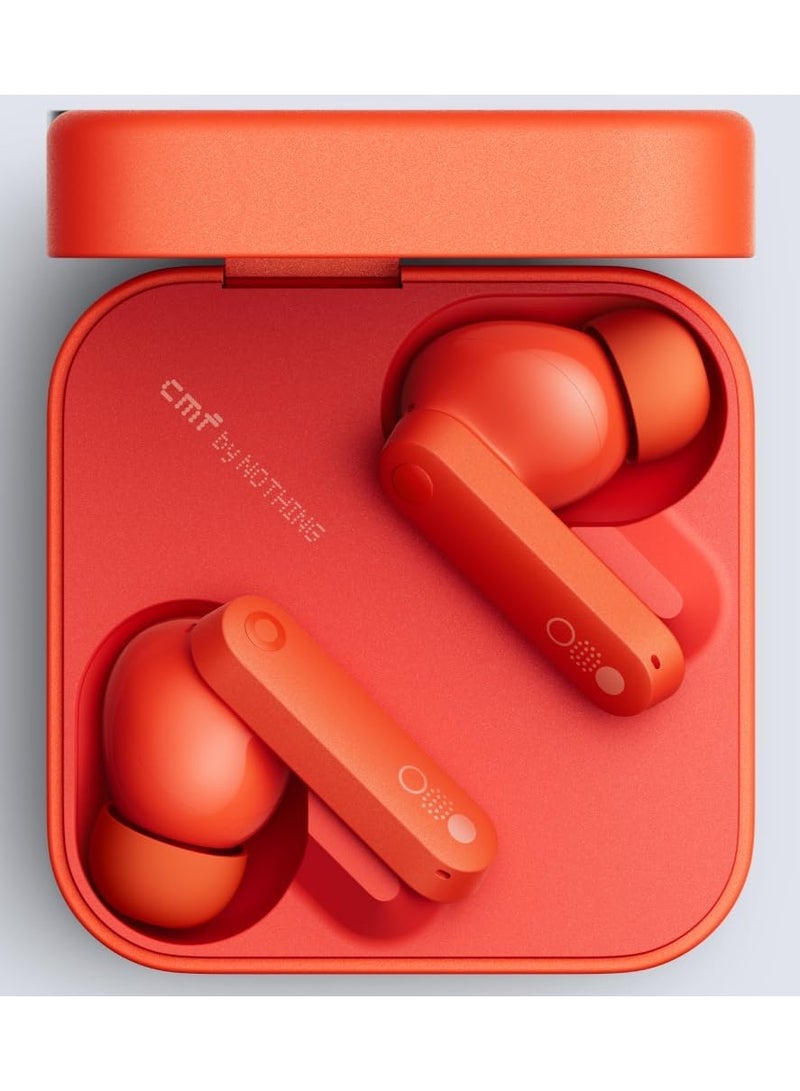 cmf by NOTHING - Nothing CMF Buds In-Ear Earbuds, Noise Cancellation, 460 mAh  IP54 and connection to two devices orange - Image 1