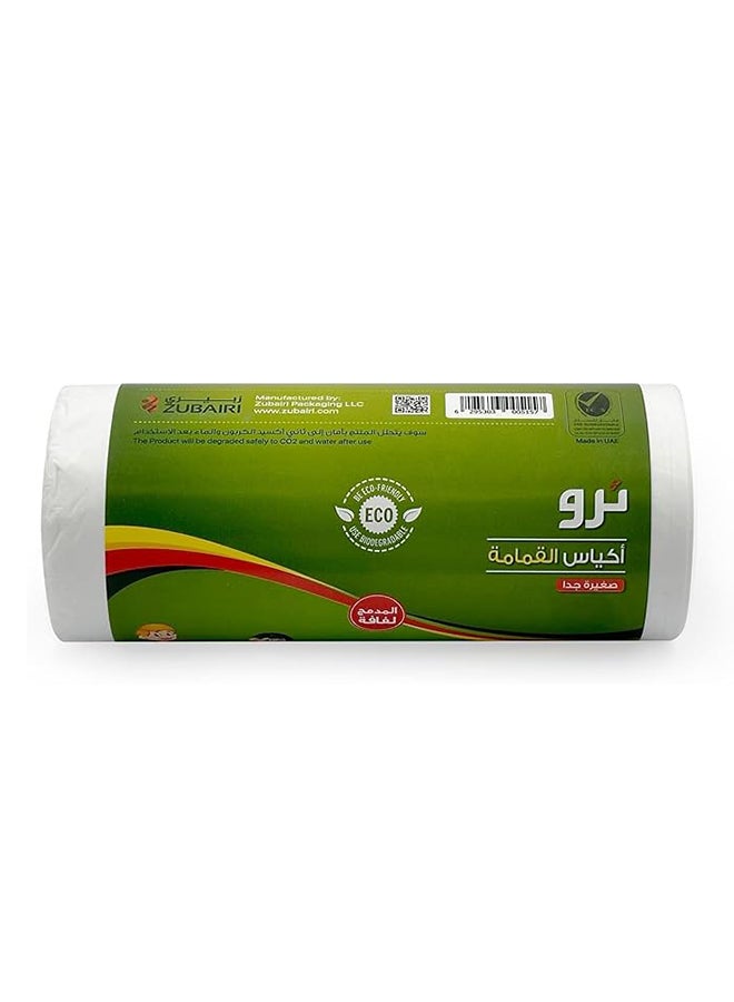 Tru Garbage Bags Roll White 54x60cm 10 Gallon Small (Office bins)- 30 Bags white  - Image 2