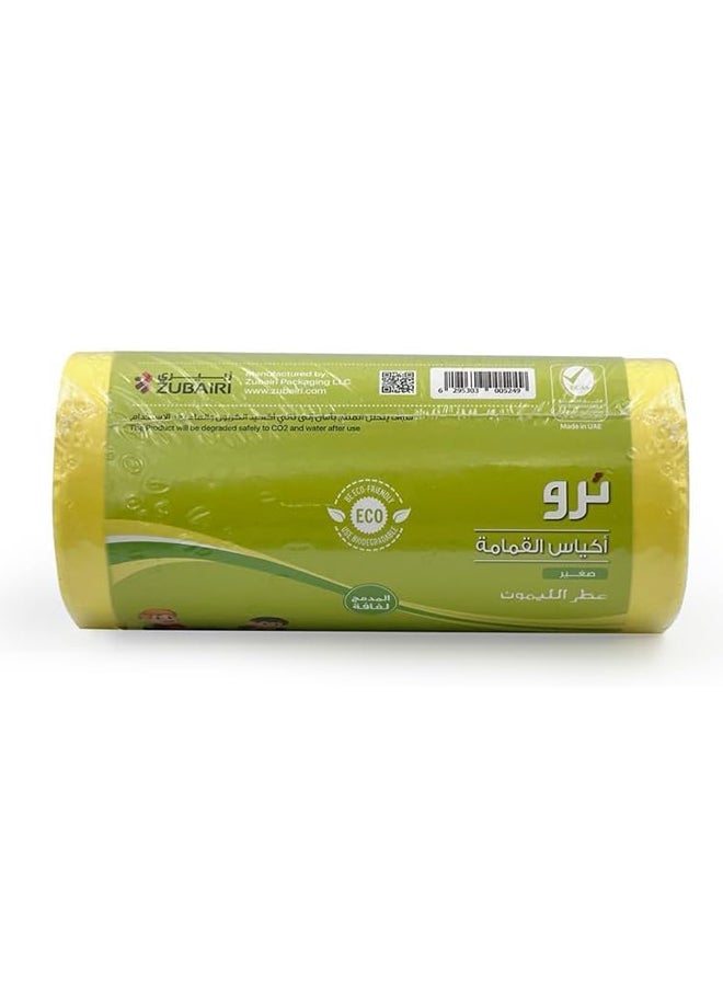 Tru Lemon Scented Garbage Bags Roll 54x60cm 10Gallon 30pc yellow  - Image 3