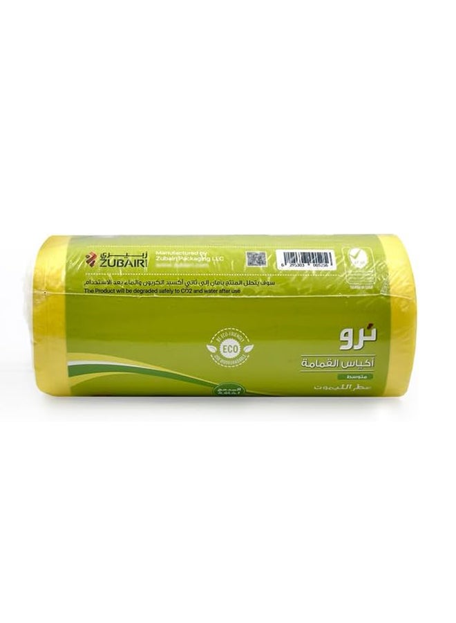 Tru Lemon Scented Garbage Bags Compact Roll 60x90cm - Pack of 3 yellow  - Image 4