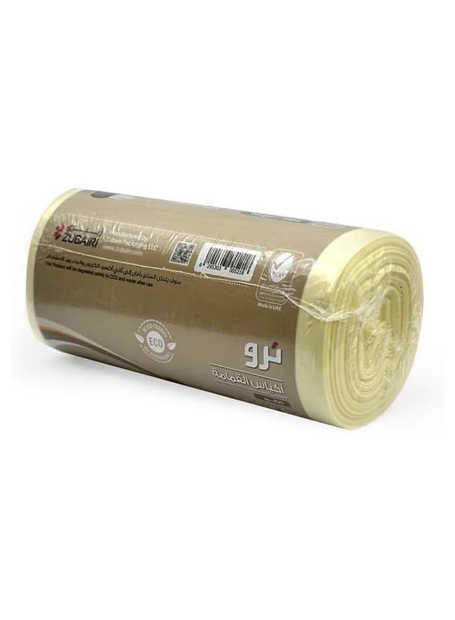 Tru Vanilla Scented Garbage Bags Roll 54x60cm 10Gallon 30pc beige  - Image 3
