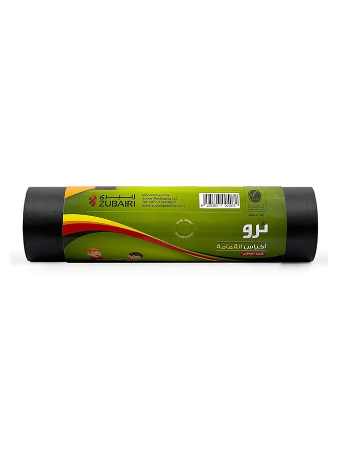Tru Garbage Bags Roll Black 105x125cm 67 Gallon XX-Large (Outdoor bin bags) - 10 Bags black  - Image 3
