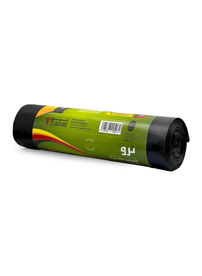 Tru Garbage Bags Roll Black 105x125cm 67 Gallon XX-Large (Outdoor bin bags) - 10 Bags black  - Image 4