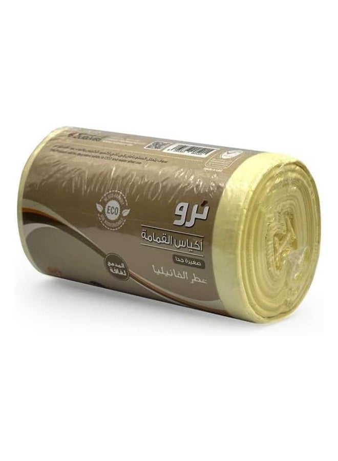 ترو Vanilla Scented Garbage Bags Roll 46x52cm 6 Gallon 30pc beige  - Image 3