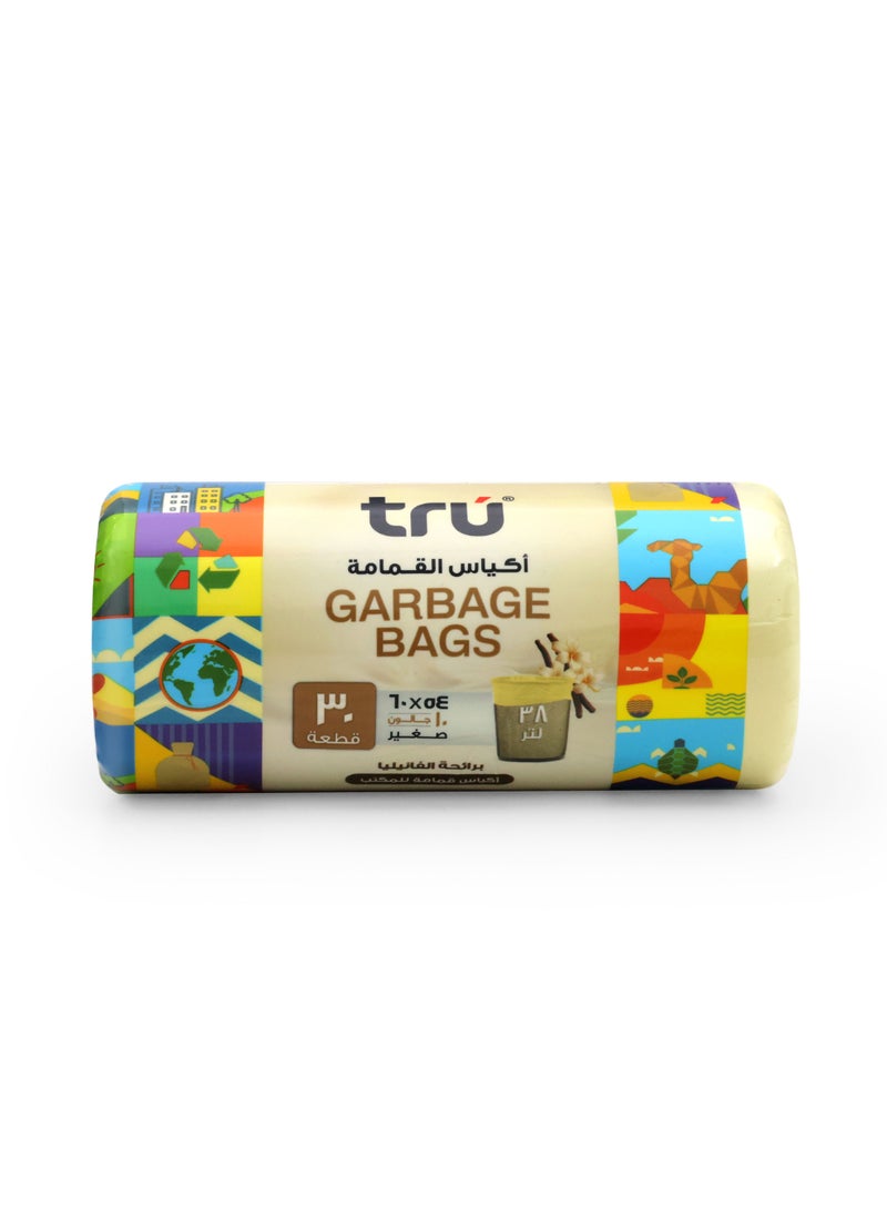 Tru Vanilla Scented Garbage Bags Compact Roll 54x60cm - Pack of 3 beige  - Image 3