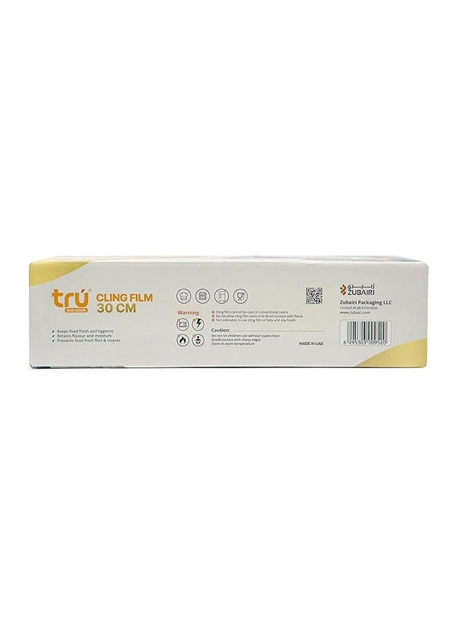 ترو Cling Film-30cm x 1kg - (Core 250) 1 Rolls white  - Image 3