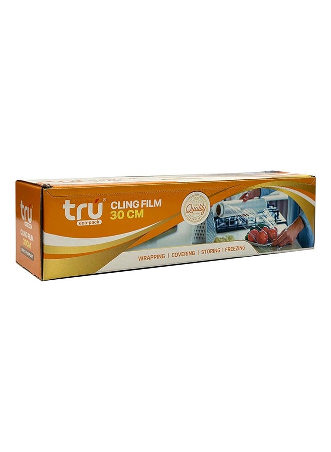 ترو Cling Film-30cm x 1kg - (Core 250) 1 Rolls white  - Image 2