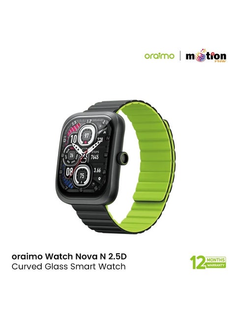 oraimo Watch Nova N 2.04''AMOLED 2.5D Smart Watch Green