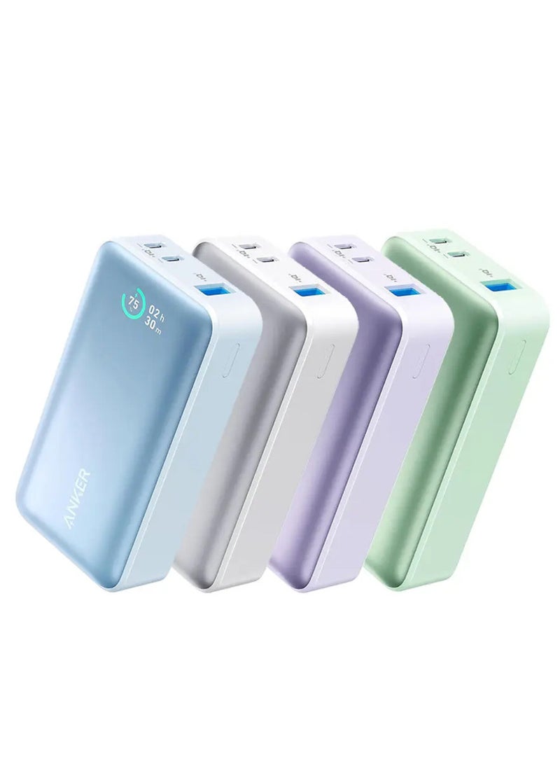 Anker 9800 mAh Power Bank, 533 (PowerCore 30W) With PD 30W Max Output, Power IQ 3.0 Portable Charger, Battery Pack For iPhone 14 Series, MacBook, Dell, Microsoft Surface, iPad Pro, And More - Purple  - Image 2