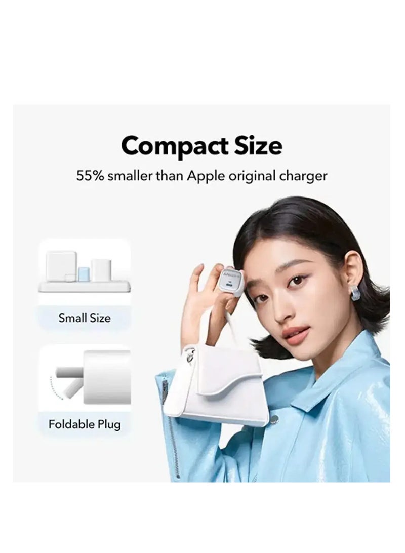 Anker - Zolo 1C Wall Charger Type-C 20 W Fast Charging, Improved Temperature Control, Small Design and Charge 3X Faster, Compatible With iPhone, iPad, Samsung - White - Image 1