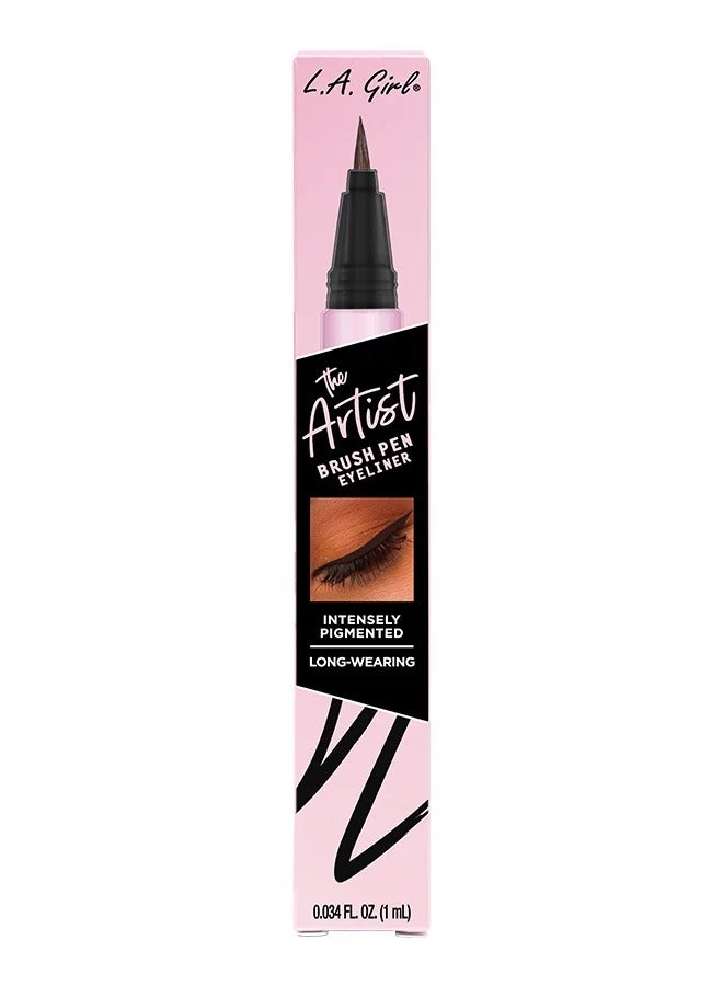 لا جيرل The Artist Brush Pen Eyeliner Inky Black  - Image 3