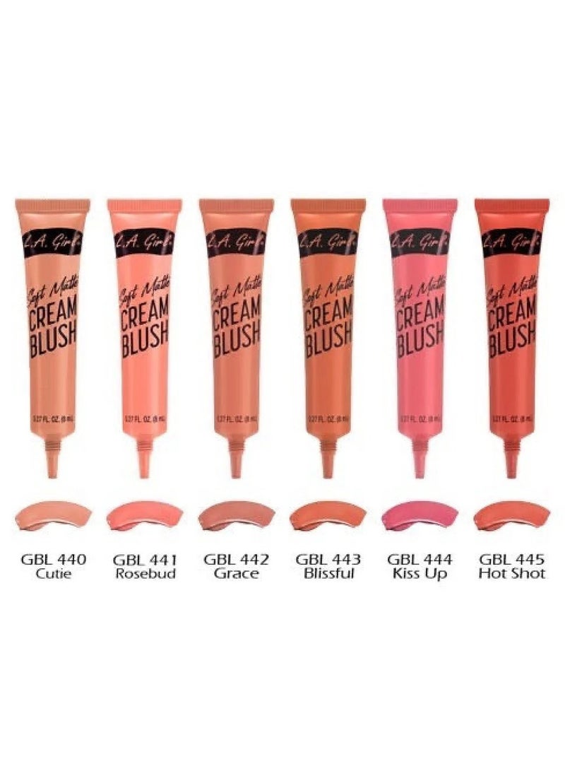 LA Girl Soft Matte Cream Blush - GBL445 Hot Shot - Image 4