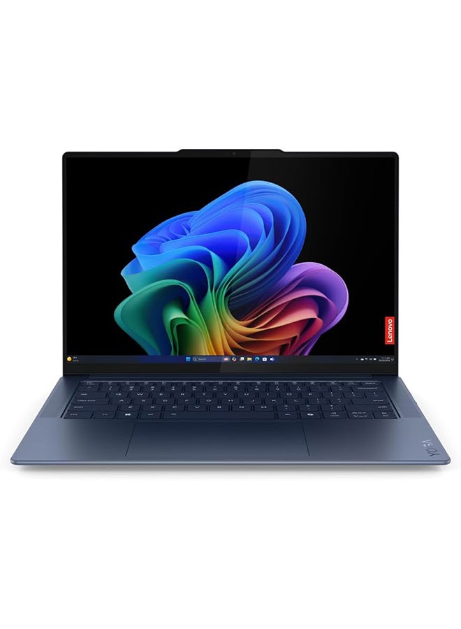 Lenovo Yoga Slim7 Laptop With CopilotAI 14.5-inch 3K OLED Touch Display, Snapdragon X Elite Processor/32GB RAM/1TB SSD/Intel UHD Graphics/Windows 11 English/Arabic Cosmic Blue  - Image 1
