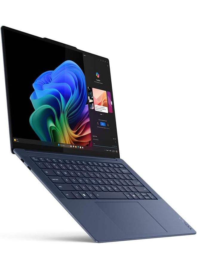 Lenovo Yoga Slim7 Laptop With CopilotAI 14.5-inch 3K OLED Touch Display, Snapdragon X Elite Processor/32GB RAM/1TB SSD/Intel UHD Graphics/Windows 11 English/Arabic Cosmic Blue  - Image 2